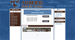 Desktop Screenshot of jumbosoccerclinics.com